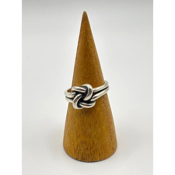 James Avery 925 Sterling Silver Rare Retired Love Knot Ring Size 9 - Picture 8 of 9